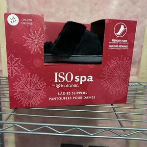ISOspa Black Ladies Slippers